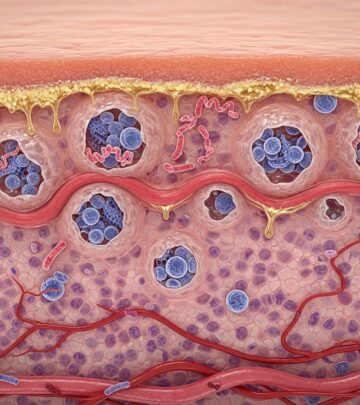 Detailed histopathological examination and clinical insights into impetigo, a common superficial bacterial skin infection.